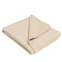 Paturica moale bebe, New Baby, 75x100 cm, Bumbac, 0 luni+, Beige - 1