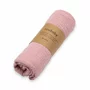 Paturica moale bebe, New Baby, Cu multiple intrebuintari, 60x60 cm, Din muselina, 100% bumbac, Pink - 3