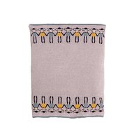 Bizzi Growin - Paturica tricotata din bumbac, Gri cu maimute colorate
