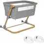 Patut 3 in 1 co-sleeping Skiddou Natt, Normandic Wood, Wood-gri - 1