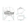 Patut balansoar, Lionelo, Malin Evo, 3 in 1, Pliabil, 0-9 kg, Geanta Transport, Asamblare Rapida, Ultra-Usor, Conform cu standardele europeane de securitate EN1130 si EN16890, Bej - 33