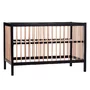 Patut Childhome Cot 97 Fag 60x120 cm, Natural Negru - 1