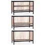 Patut Childhome Cot 97 Fag 60x120 cm, Natural Negru - 2
