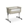 Patut co-sleeper, Caretero, Sleep2gether, Pana la 9 kg, Cu sistem de leganare, Cu setare unghiulara, Reglabil in 7 pozitii pe inaltime, Conform cu EN1130, 0-6 luni, Gri deschis