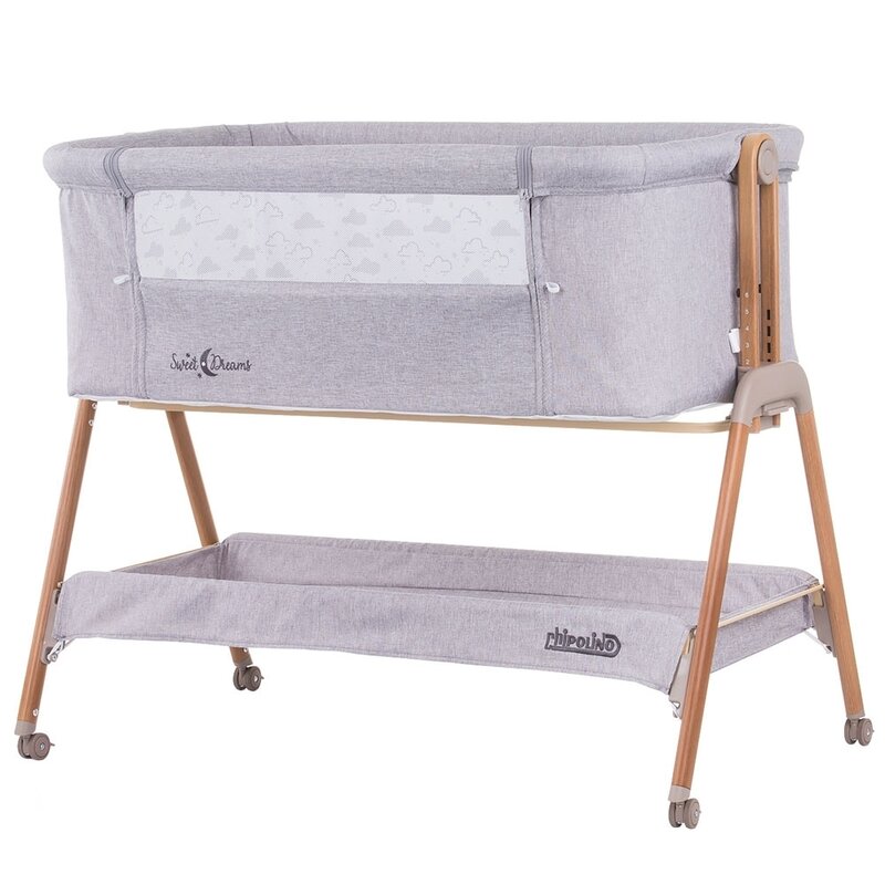 Chipolino - patut co-sleeper sweet dreams grey wood