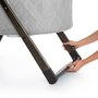 Patut co-sleeper, Ingenuity, Carrington, Pliabil, Cu husa detasabila si lavabila, 0 luni+, Gri - 4