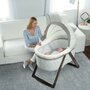 Patut co-sleeper, Ingenuity, Carrington, Pliabil, Cu husa detasabila si lavabila, 0 luni+, Gri - 6