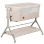 Patut co-sleeper, Lionelo, Leonie Plus, Pliabil, Cu sistem de leganare, Cu setare unghiulara, Reglabil in 6 pozitii pe inaltime, Conform cu standardele europeane de securitate EN1130 si EN16890, Bej - 2