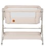 Patut co-sleeper, Lionelo, Leonie Plus, Pliabil, Cu sistem de leganare, Cu setare unghiulara, Reglabil in 6 pozitii pe inaltime, Conform cu standardele europeane de securitate EN1130 si EN16890, Bej - 5