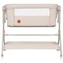Patut co-sleeper, Lionelo, Leonie Plus, Pliabil, Cu sistem de leganare, Cu setare unghiulara, Reglabil in 6 pozitii pe inaltime, Conform cu standardele europeane de securitate EN1130 si EN16890, Bej - 7