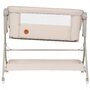Patut co-sleeper, Lionelo, Leonie Plus, Pliabil, Cu sistem de leganare, Cu setare unghiulara, Reglabil in 6 pozitii pe inaltime, Conform cu standardele europeane de securitate EN1130 si EN16890, Bej - 8