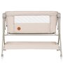 Patut co-sleeper, Lionelo, Leonie Plus, Pliabil, Cu sistem de leganare, Cu setare unghiulara, Reglabil in 6 pozitii pe inaltime, Conform cu standardele europeane de securitate EN1130 si EN16890, Bej - 9