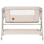 Patut co-sleeper, Lionelo, Leonie Plus, Pliabil, Cu sistem de leganare, Cu setare unghiulara, Reglabil in 6 pozitii pe inaltime, Conform cu standardele europeane de securitate EN1130 si EN16890, Bej - 10
