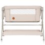 Patut co-sleeper, Lionelo, Leonie Plus, Pliabil, Cu sistem de leganare, Cu setare unghiulara, Reglabil in 6 pozitii pe inaltime, Conform cu standardele europeane de securitate EN1130 si EN16890, Bej - 11
