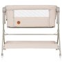 Patut co-sleeper, Lionelo, Leonie Plus, Pliabil, Cu sistem de leganare, Cu setare unghiulara, Reglabil in 6 pozitii pe inaltime, Conform cu standardele europeane de securitate EN1130 si EN16890, Bej - 13