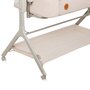 Patut co-sleeper, Lionelo, Leonie Plus, Pliabil, Cu sistem de leganare, Cu setare unghiulara, Reglabil in 6 pozitii pe inaltime, Conform cu standardele europeane de securitate EN1130 si EN16890, Bej - 20