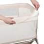 Patut co-sleeper, Lionelo, Leonie Plus, Pliabil, Cu sistem de leganare, Cu setare unghiulara, Reglabil in 6 pozitii pe inaltime, Conform cu standardele europeane de securitate EN1130 si EN16890, Bej - 22