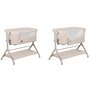 Patut co-sleeper, Lionelo, Leonie Plus, Pliabil, Cu sistem de leganare, Cu setare unghiulara, Reglabil in 6 pozitii pe inaltime, Conform cu standardele europeane de securitate EN1130 si EN16890, Bej - 26