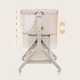 Patut co-sleeper, Lionelo, Leonie Plus, Pliabil, Cu sistem de leganare, Cu setare unghiulara, Reglabil in 6 pozitii pe inaltime, Conform cu standardele europeane de securitate EN1130 si EN16890, Bej - 30