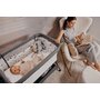 Patut co-sleeper, Lionelo, Leonie Plus, Pliabil, Cu sistem de leganare, Cu setare unghiulara, Reglabil in 6 pozitii pe inaltime, Conform cu standardele europeane de securitate EN1130 si EN16890, Bej - 34