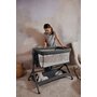 Patut co-sleeper, Lionelo, Leonie Plus, Pliabil, Cu sistem de leganare, Cu setare unghiulara, Reglabil in 6 pozitii pe inaltime, Conform cu standardele europeane de securitate EN1130 si EN16890, Bej - 42