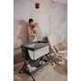 Patut co-sleeper, Lionelo, Leonie Plus, Pliabil, Cu sistem de leganare, Cu setare unghiulara, Reglabil in 6 pozitii pe inaltime, Conform cu standardele europeane de securitate EN1130 si EN16890, Bej - 45