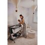 Patut co-sleeper, Lionelo, Leonie Plus, Pliabil, Cu sistem de leganare, Cu setare unghiulara, Reglabil in 6 pozitii pe inaltime, Conform cu standardele europeane de securitate EN1130 si EN16890, Bej - 46
