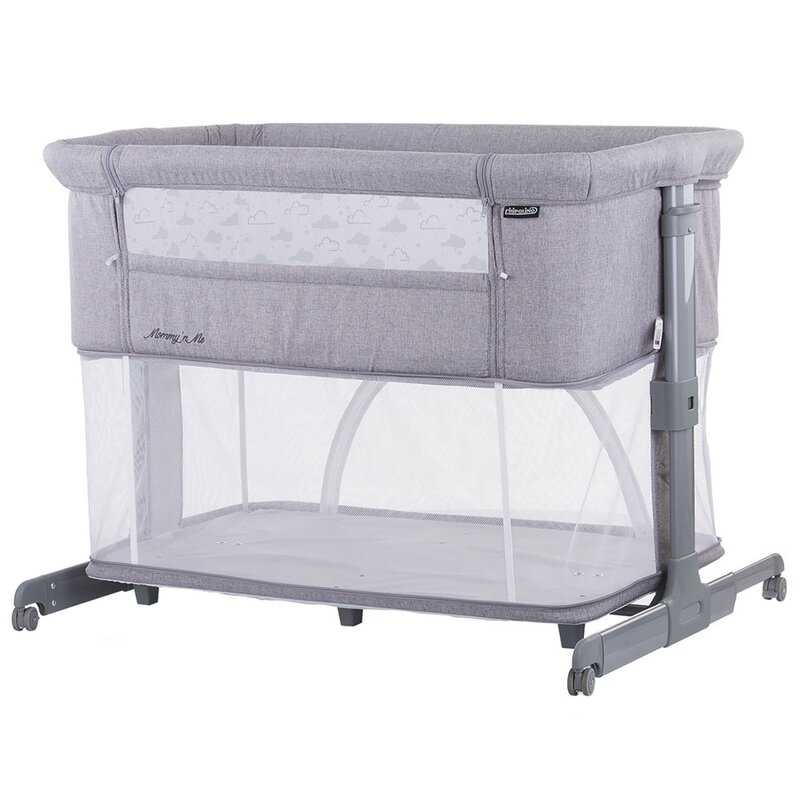 Chipolino - patut co-sleeper mommy'n me clouds tarc, 88x50 cm, gri