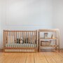 Woodies safe dreams - Patut cu sertar independent din lemn pentru bebe. inaltime saltea reglabila. Boho vintage 120 60 cm - 2