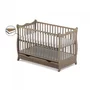 Patut cu sertar VESSANTI SOPHIE - Maro + Saltea Cocos 10 cm - 1
