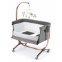 Patut cu leganare, Cullami, co-sleeper 2 in 1, Cu laterala culisanta, Cu setare unghiulara, Cu roti, Reglabil in 8 pozitii pe inaltime, Gold - 7