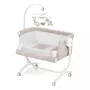 Patut cu leganare, Cullami, co-sleeper 2 in 1, Cu laterala culisanta, Cu setare unghiulara, Cu roti, Reglabil in 8 pozitii pe inaltime, Gri - 2