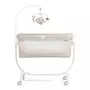 Patut cu leganare, Cullami, co-sleeper 2 in 1, Cu laterala culisanta, Cu setare unghiulara, Cu roti, Reglabil in 8 pozitii pe inaltime, Gri - 3