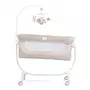 Patut cu leganare, Cullami, co-sleeper 2 in 1, Cu laterala culisanta, Cu setare unghiulara, Cu roti, Reglabil in 8 pozitii pe inaltime, Gri - 5
