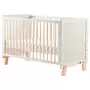 Patut din lemn bebe, 120x60 cm, Transformabil, Cu bariera de siguranta,  Din lemn de pin si mdf, Stabil si rezistent, White, FreeON, Ava - 6