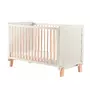 Patut din lemn bebe, 120x60 cm, Transformabil, Cu bariera de siguranta,  Din lemn de pin si mdf, Stabil si rezistent, White, FreeON, Ava - 7