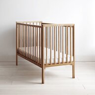 Woodies safe dreams - Patut din lemn pentru bebe. inaltime saltea reglabila. Stardust Craft vintage 120 60 cm