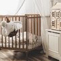 Woodies safe dreams - Patut din lemn pentru bebe. inaltime saltea reglabila. Stardust Craft vintage 120 60 cm - 3
