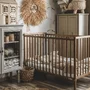Patut din lemn pentru bebe, inaltime saltea reglabila, Stardust  Craft vintage 120A 60 cm - 5