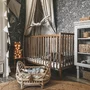 Patut din lemn pentru bebe, inaltime saltea reglabila, Stardust  Craft vintage 120A 60 cm - 6
