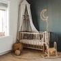 Patut din lemn pentru bebe, inaltime saltea reglabila, Stardust  Craft vintage 120A 60 cm - 8