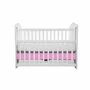 Patut VESSANTI Como culisant cu sertar - Alb cu Roz + Saltea cocos confort 120 x 60 x 12 cm - 3