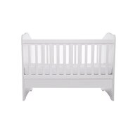 Patut VESSANTI Como fara sertar - Alb + Saltea cocos confort 120 x 60 x 12 cm