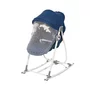 Lorelli - Patut co-sleeper Alicante,  2 in 1, Cu sistem de leganare, 82x50 cm, Albastru - 2