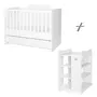 Patut modular multifunctional, 5 confirgurari diferite, 190 x 72 cm, Multi, White - 1