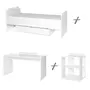 Patut modular multifunctional, 5 confirgurari diferite, 190 x 72 cm, Multi, White - 5