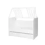 Patut modular multifunctional, 5 confirgurari diferite, 190 x 72 cm, Multi, White - 17