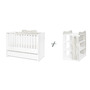 Patut modular multifunctional, 5 confirgurari diferite, 190 x 72 cm, Multi, White & Artwood - 1
