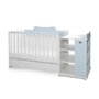 Patut modular multifunctional, 5 confirgurari diferite, 190 x 72 cm, Multi, White Baby Blue - 1