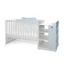 Patut modular multifunctional, 5 confirgurari diferite, 190 x 72 cm, Multi, White Baby Blue - 2